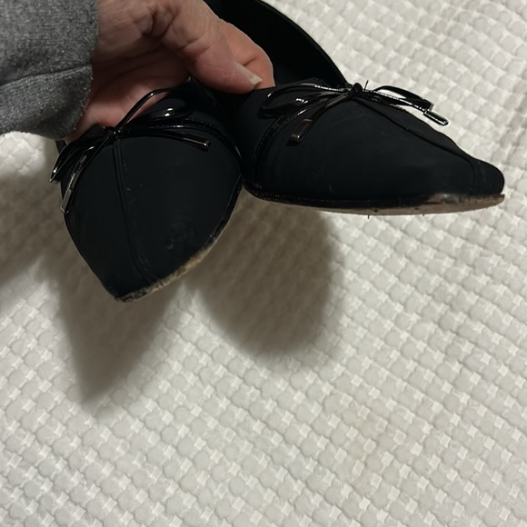 Vaneli Black Square Toe Kitten Heels Bow Size 10N - Picture 11 of 12